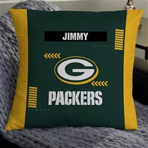NFL Green Bay Packers Classic Personalized 18" Throw Pillow - 46462-L