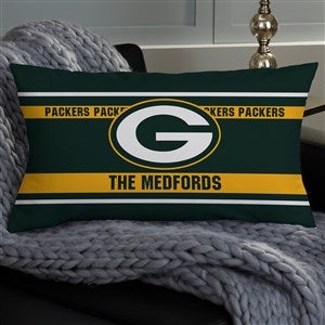 NFL Green Bay Packers Classic Personalized Lumbar Throw Pillow - 46462-LB