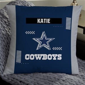 NFL Dallas Cowboys Classic Personalized 18" Throw Pillow - 46464-L