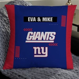 NFL New York Giants Classic Personalized 18" Throw Pillow - 46465-L