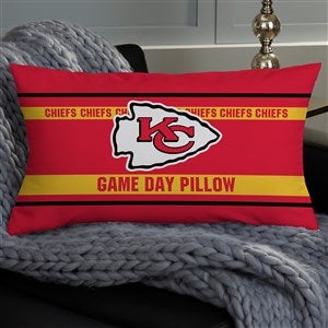 NFL Kansas City Chiefs Classic Personalized Lumbar Throw Pillow - 46470-LB