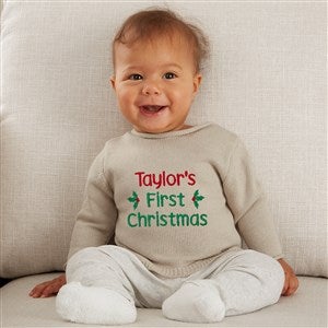 Write Your Own Christmas Embroidered Baby Sweater - 46480