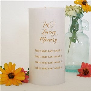 In Loving Memory Personalized Candle-Small/Gold - 46493D-SG