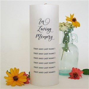 In Loving Memory Personalized Candle-Large/Black - 46493D-LB