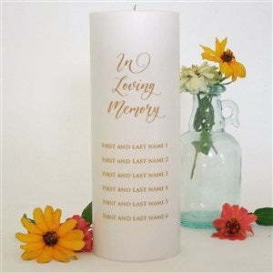 In Loving Memory Personalized Candle-Large/Gold - 46493D-LG