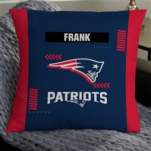NFL New England Patriots Classic Personalized 18" Throw Pillow - 46495-L
