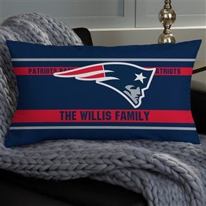 NFL New England Patriots Classic Personalized Lumbar Throw Pillow - 46495-LB