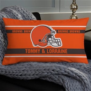 NFL Cleveland Browns Classic Personalized Lumbar Throw Pillow - 46497-LB