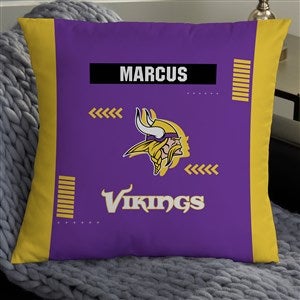 NFL Minnesota Vikings Classic Personalized 18" Throw Pillow - 46499-L