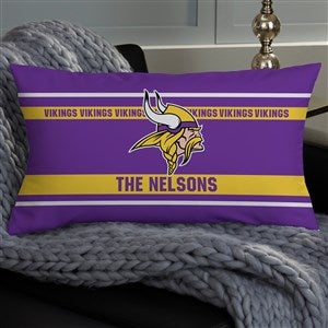 NFL Minnesota Vikings Classic Personalized Lumbar Throw Pillow - 46499-LB