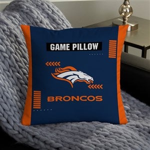 NFL Denver Broncos Classic Personalized 14" Throw Pillow - 46500-S