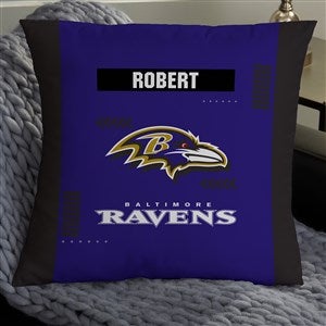NFL Baltimore Ravens Classic Personalized 18" Throw Pillow - 46545-L