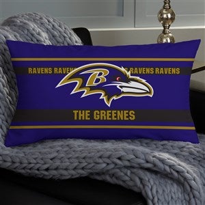 NFL Baltimore Ravens Classic Personalized Lumbar Throw Pillow - 46545-LB