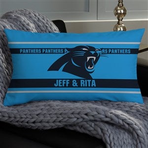 NFL Carolina Panthers Classic Personalized Lumbar Throw Pillow - 46546-LB