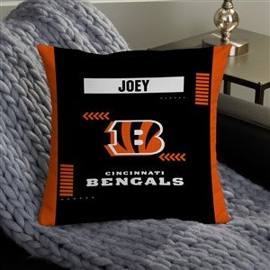 NFL Cincinnati Bengals Classic Personalized 14" Throw Pillow - 46547-S