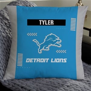 NFL Detroit Lions Classic Personalized 18" Throw Pillow - 46548-L