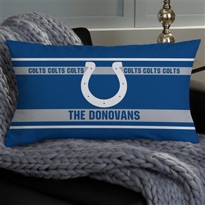 NFL Indianapolis Colts Classic Personalized Lumbar Throw Pillow - 46563-LB