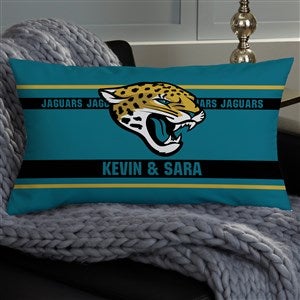 NFL Jacksonville Jaguars Classic Personalized Lumbar Throw Pillow - 46572-LB