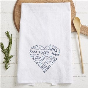 Navy Buffalo Plaid Kitchen Towel, Laurel Wreath Personalized Dish Towel,  Kitchen Decor, Buffalo Check Tea Towel, Monogram Tea Towel