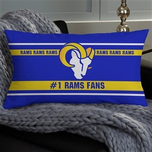 NFL Los Angeles Rams Classic Personalized Lumbar Throw Pillow - 46589-LB