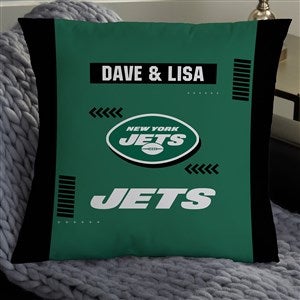 NFL New York Jets Classic Personalized 18" Throw Pillow - 46591-L