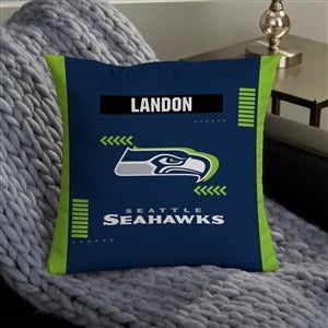 NFL Seattle Seahawks Classic Personalized 14" Throw Pillow - 46592-S