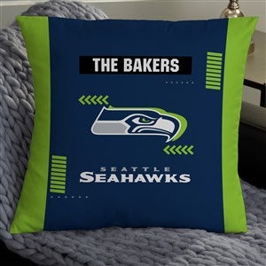 NFL Seattle Seahawks Classic Personalized 18" Throw Pillow - 46592-L