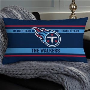 NFL Tennessee Titans Classic Personalized Lumbar Throw Pillow - 46594-LB