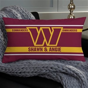 NFL Washington Commanders Football Team Classic Personalized Lumbar Throw Pillow - 46595-LB