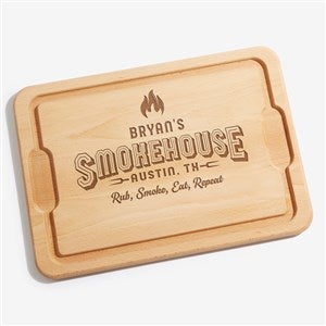 Smokehouse Personalized Hardwood Cutting Board- 12x17 - 46627