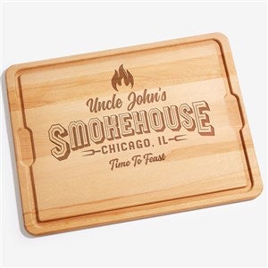Smokehouse Personalized Oversized Hardwood Cutting Board- 18x24 - 46627-XXL