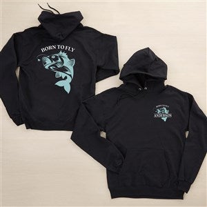 Fly Fishing Personalized Hanes® Adult Hooded Sweatshirt - 46677-BS