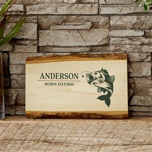 Fly Fishing Basswood Plank Sign - Horizontal - 46682-H