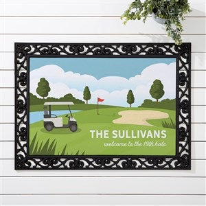 Golf Course Personalized Golf Doormat-18x27 - 46684