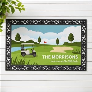 Golf Course Personalized Golf Doormat- 20x35 - 46684-M