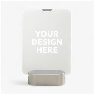 Personalized Logo Light Up LED Glass Keepsake - 46693