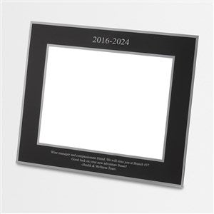 Personalized Logo Flat Iron Black 8x10 Picture Frame Horizontal/Landscape - 46695