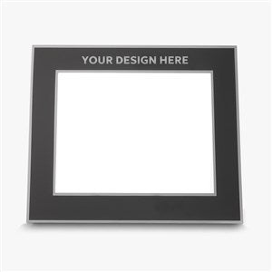 Personalized Logo Flat Iron Black 8x10 Picture Frame - Vertical/Portrait - 46696
