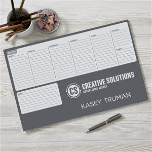 Personalized Logo Weekly Planner 11"x17" - 46714-L