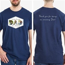 Memories with Dad Personalized 2-Sided Hanes® Adult T-Shirt - 46718-AT