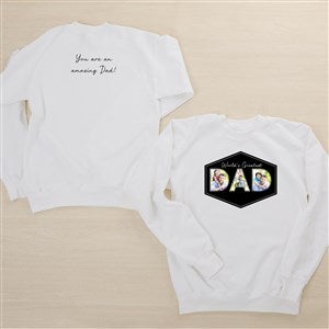 Memories with Dad Personalized 2-Sided Hanes® Adult Crewneck Sweatshirt - 46719-S