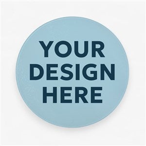 Personalized Logo Round Glass Cutting Board- 12quot; - 46732-12