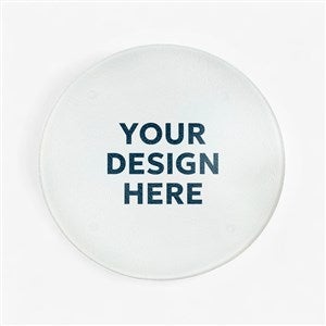 Personalized Logo Round Glass Cutting Board 8quot; - 46733-8