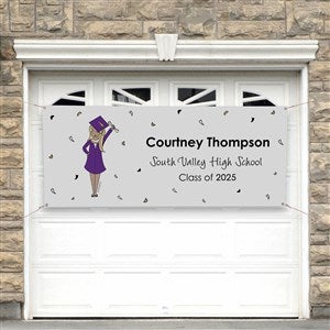 Graduation Girl philoSophies® Personalized Graduation Banner - 30x72 - 46744-M