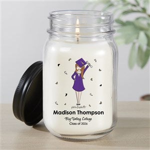 Graduation Girl philoSophies® Farmhouse Candle Jar - 46752