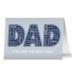 Dad Repeating Name Greeting Card - 46761