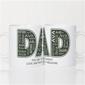 Dad Repeating Name Personalized 30oz. Oversized Coffee Mug For Him - 46769