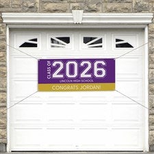 Collegiate Year Personalized Graduation Banner - 20x48 - 46775-S