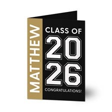 Collegiate Year Personalized Graduation Greeting Card- Signature - 46785