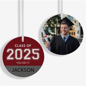 Collegiate Year Personalized Graduation Ornament- 3.75 Matte - 2 Sided - 46790-2L